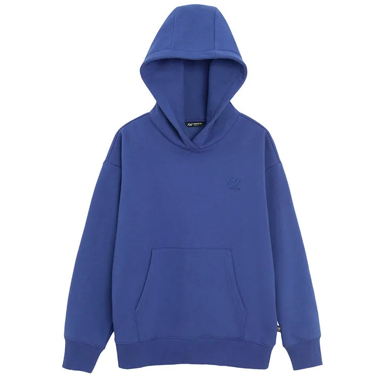 Niebieska bluza z kapturem o kroju oversize NOWEAR
