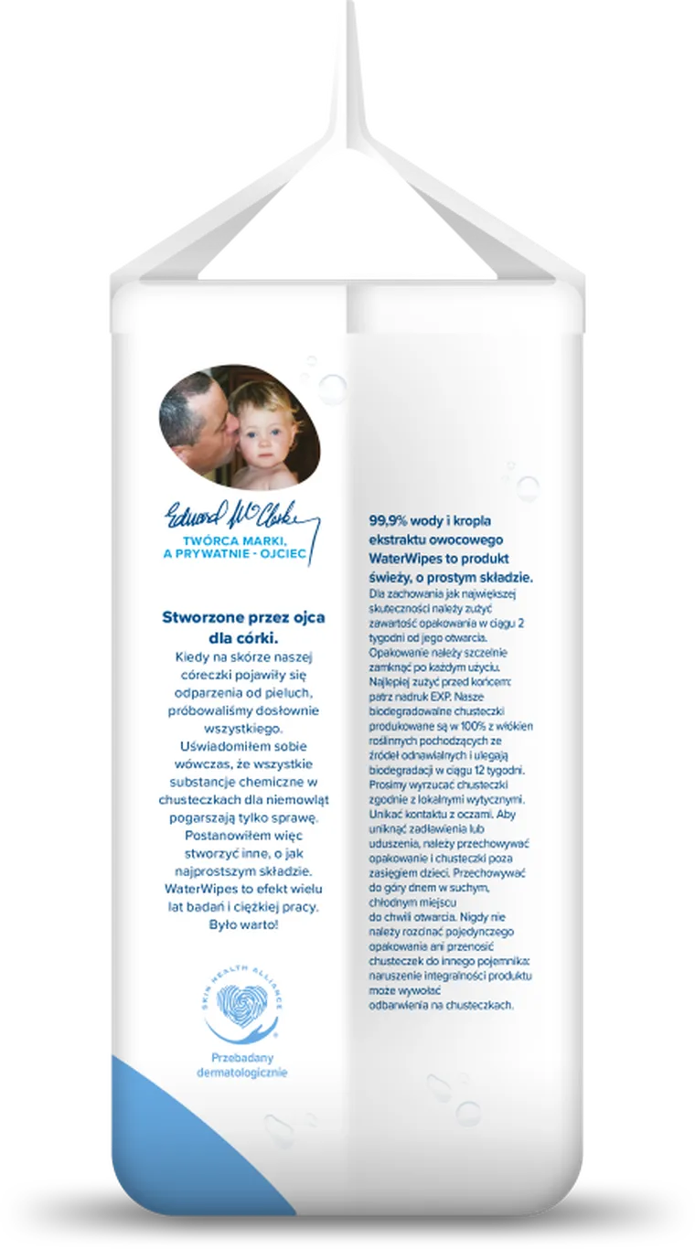 WaterWipes, BIO, chusteczki nawilżane, 4x60 szt.