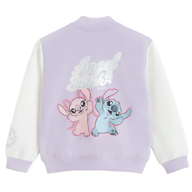 Cool Club, Bluza bejsbolówka dziewczęca, rozpinana, mix, Lilo i Stitch