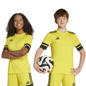 T-shirt dziecięcy, biały, Adidas Squadra