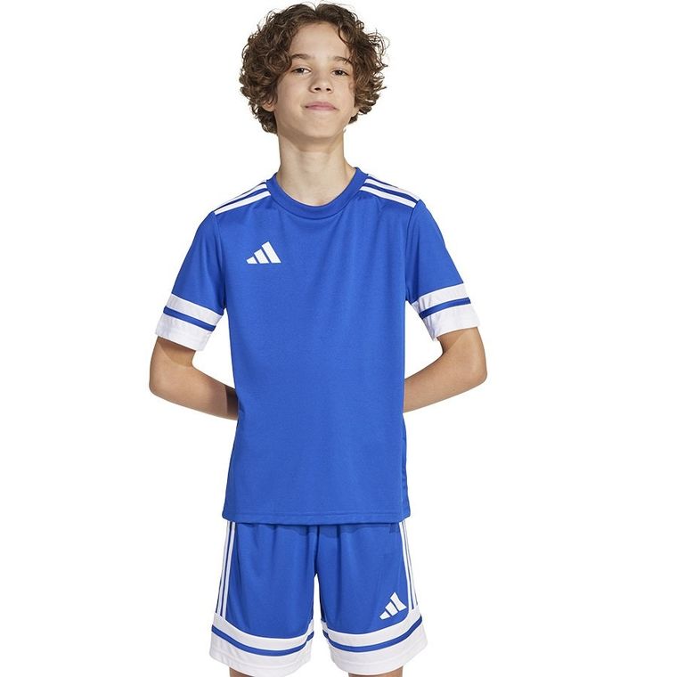 T-shirt dziecięcy, biały, Adidas Squadra