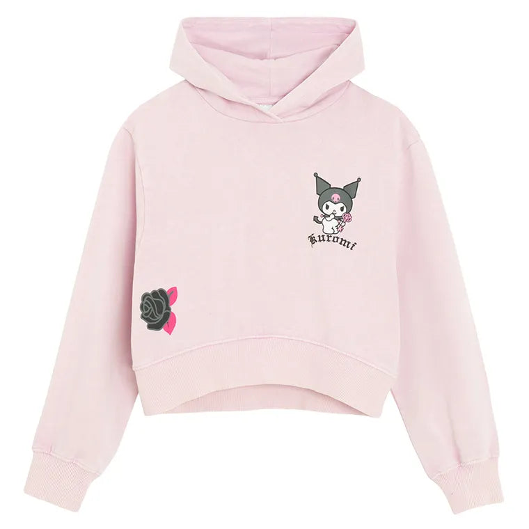 Cool Club, T-shirt dziewczęcy, oversize, fioletowy, Kuromi
