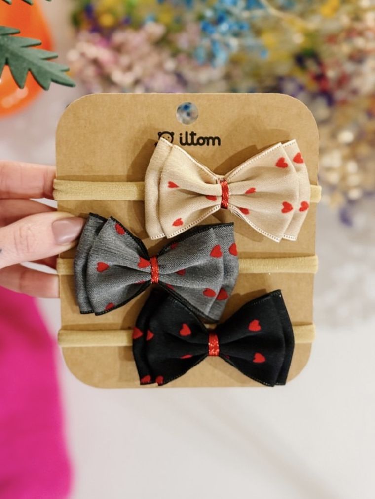 Opaska dziewczęca, beżowa, zestaw, 3 szt., Iltom