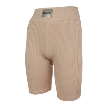 Legginsy dziewczęce, kolarki, prążkowane, różowe, Tup Tup