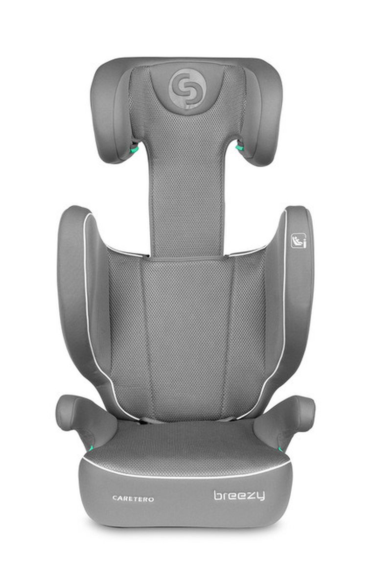 Caretero, Breezy, fotelik samochodowy 2w1, podstawka, black, 100-150 cm