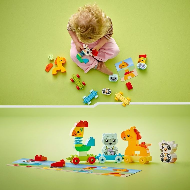 LEGO DUPLO My First, Pociąg ze zwierzątkami, zabawka, 10412