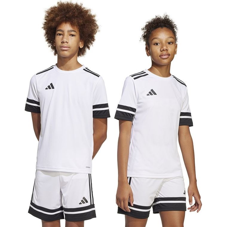 T-shirt dziecięcy, biały, Adidas Squadra