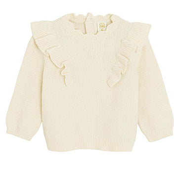 Cool Club, Sweter dziewczęcy, ecru