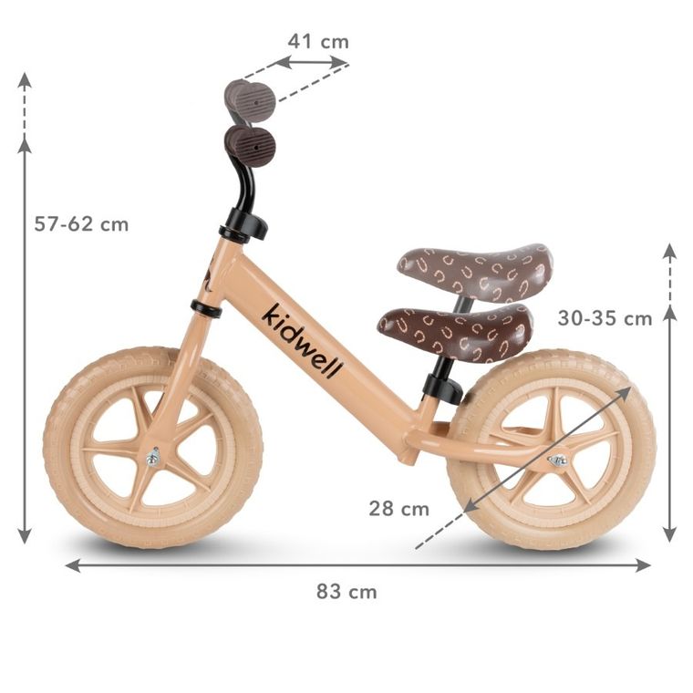 Kidwell, Rebel, rowerek biegowy, Beige
