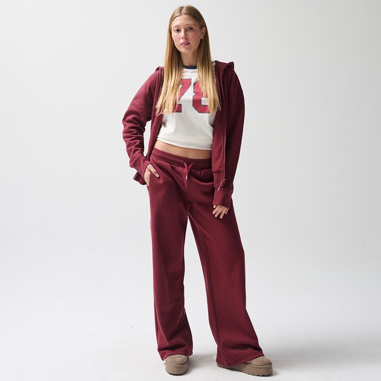 Spodnie dresowe z szeroką nogawką wide oversize NOWEAR