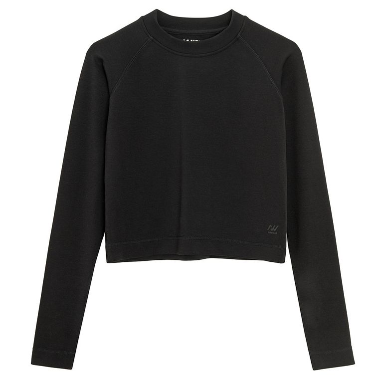 Dopasowana koszulka treningowa crop top NOWEAR