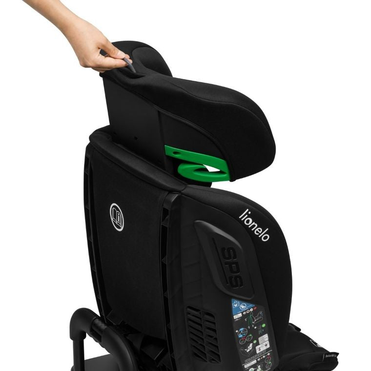 Lionelo, Bastiaan, RWF, I-size, fotelik samochodowy, Black Carbon, 0-36 kg, 40-150 cm