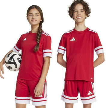 T-shirt dziecięcy, biały, Adidas Squadra