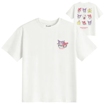 Cool Club, T-shirt dziewczęcy, biały, Kuromi
