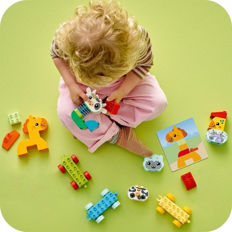 LEGO DUPLO My First, Pociąg ze zwierzątkami, zabawka, 10412