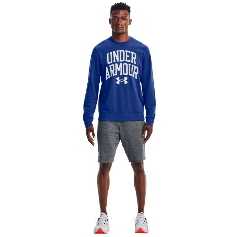 Bluza męska, biała, Under Armour Rival Terry Crew