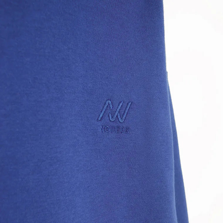 Niebieska bluza z kapturem o kroju oversize NOWEAR