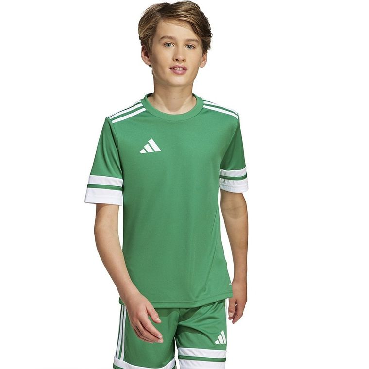 T-shirt dziecięcy, biały, Adidas Squadra