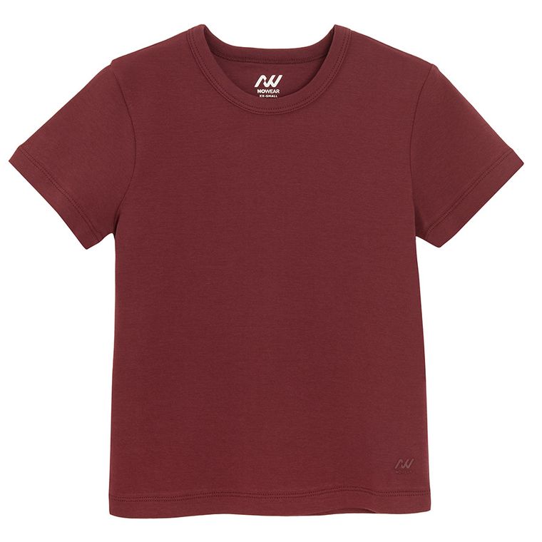 Bawełniany t-shirt o krótszym kroju NOWEAR