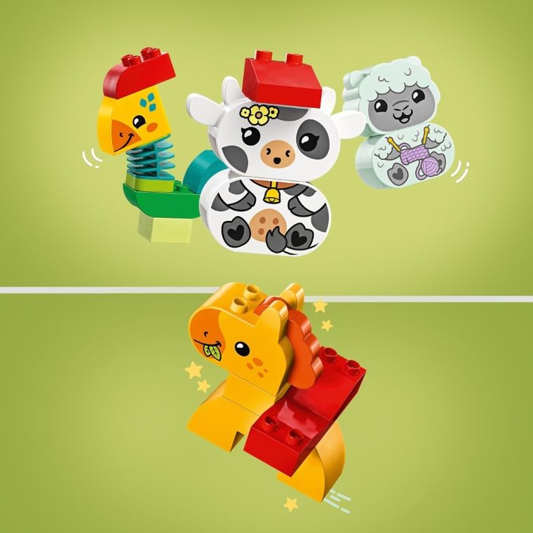 LEGO DUPLO My First, Pociąg ze zwierzątkami, zabawka, 10412