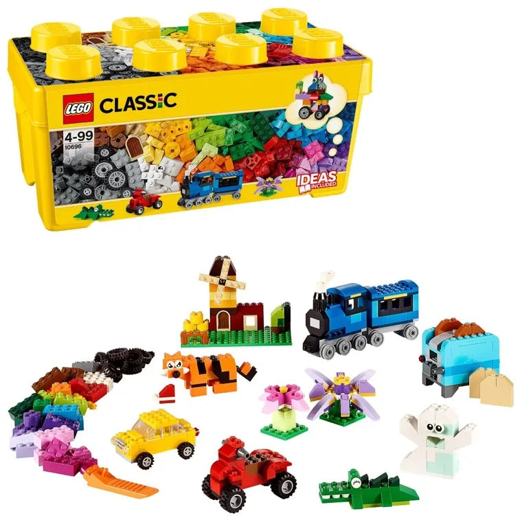 LEGO Classic, Kreatywne klocki LEGO, średni zestaw, 10696
