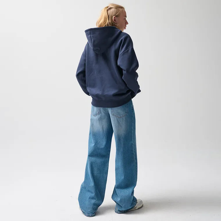 Bluza oversize z kapturem i zapięciem NOWEAR