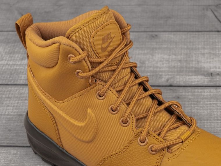 Buty zimowe dziecięce, brązowe, Nike Manoa