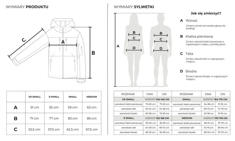 Wodoszczelna kurtka narciarska oversize z kapturem NOWEAR
