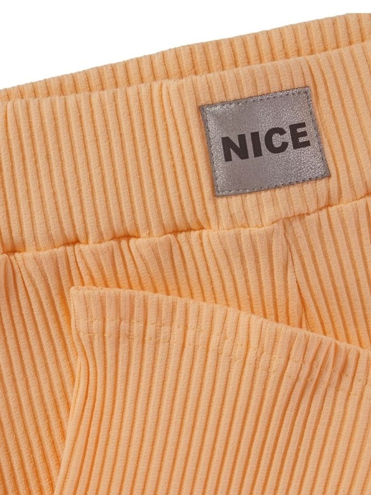 Legginsy dziewczęce, kolarki, prążkowane, różowe, Tup Tup