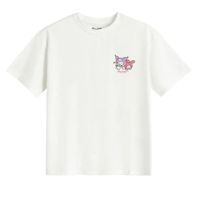 Cool Club, T-shirt dziewczęcy, biały, Kuromi