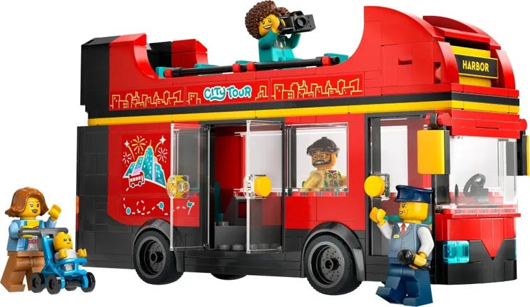 LEGO City, Czerwony, piętrowy autokar, 60407