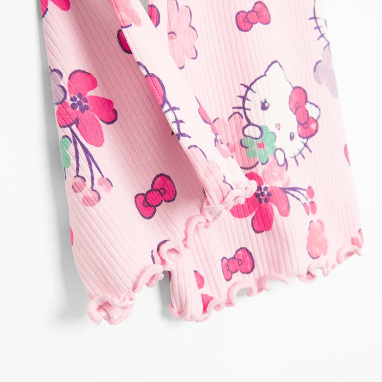 Cool Club, Bluzka dziewczęca z długim rękawem, różowa, Hello Kitty