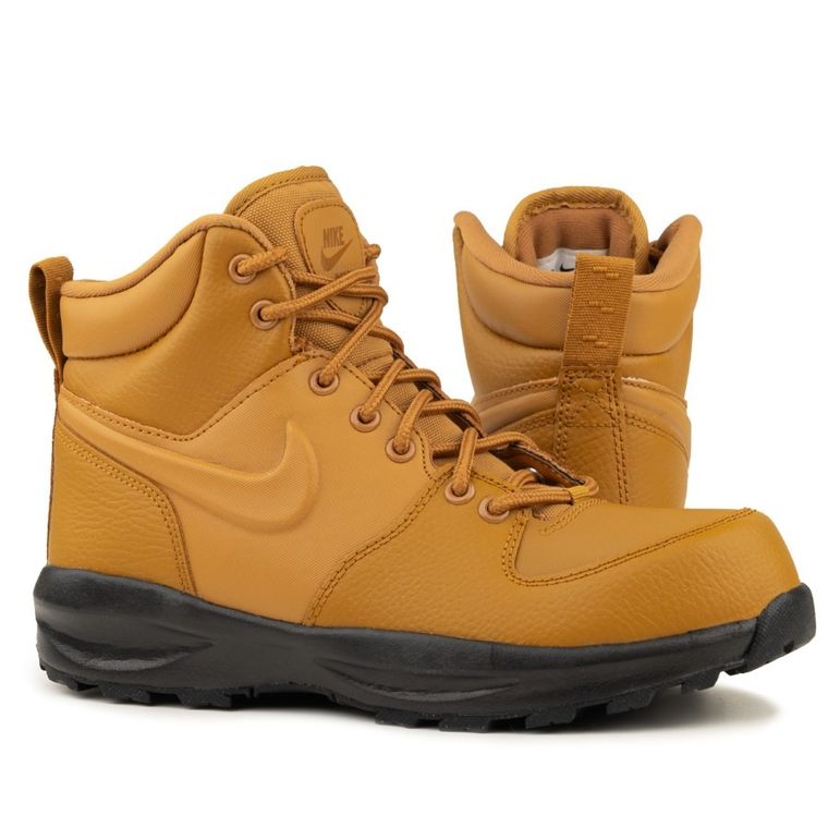 Buty zimowe dziecięce, brązowe, Nike Manoa