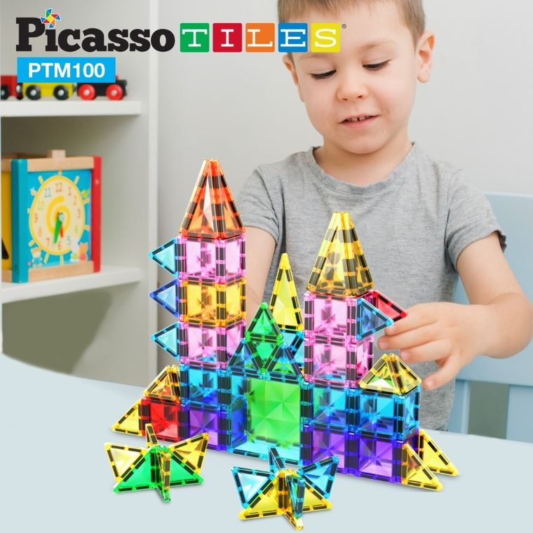 Picasso, Diamenty, klocki magnetyczne, 100 elementów
