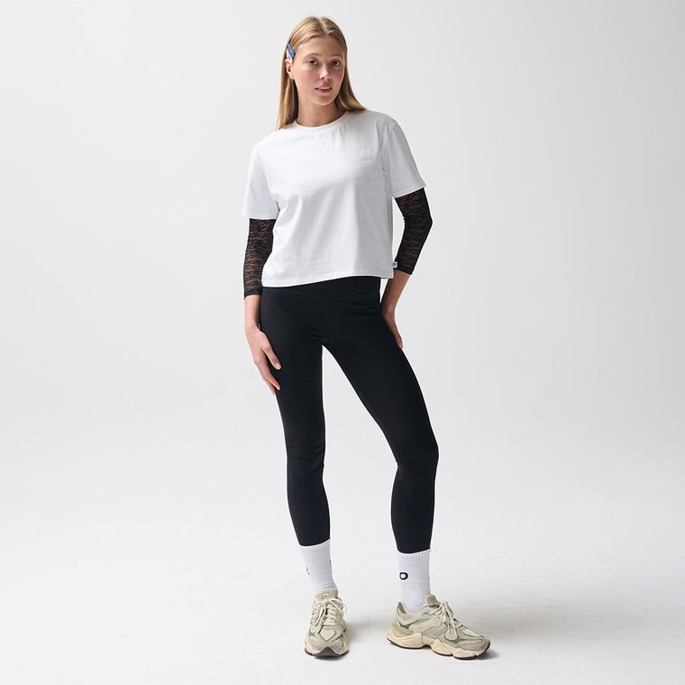 Biały t-shirt cropp z bawełny czesanej NOWEAR