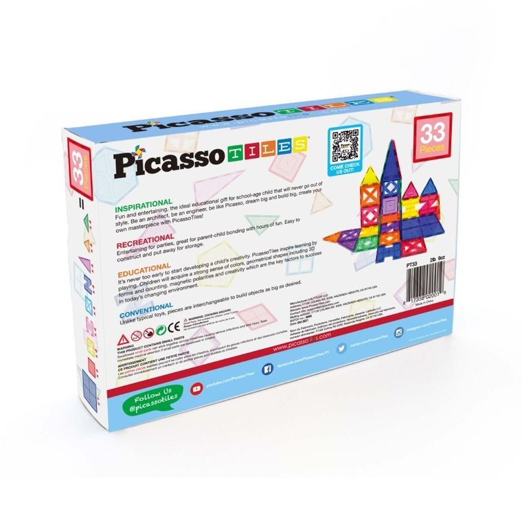 Picasso, Diamenty, klocki magnetyczne, 100 elementów