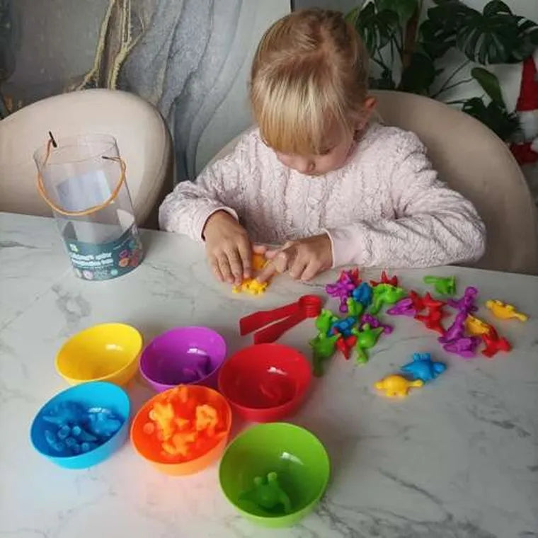 Kruzzel, dinozaury, zestaw do nauki liczenia