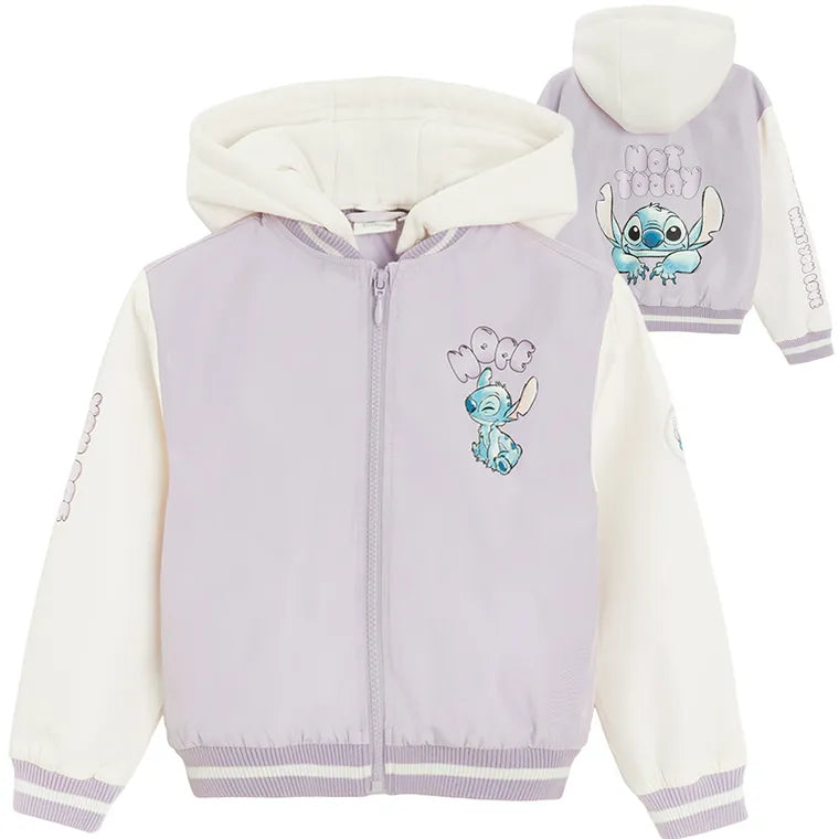 Cool Club, Kurtka bejsbolówka dziewczęca z kapturem, mix, Lilo i Stitch