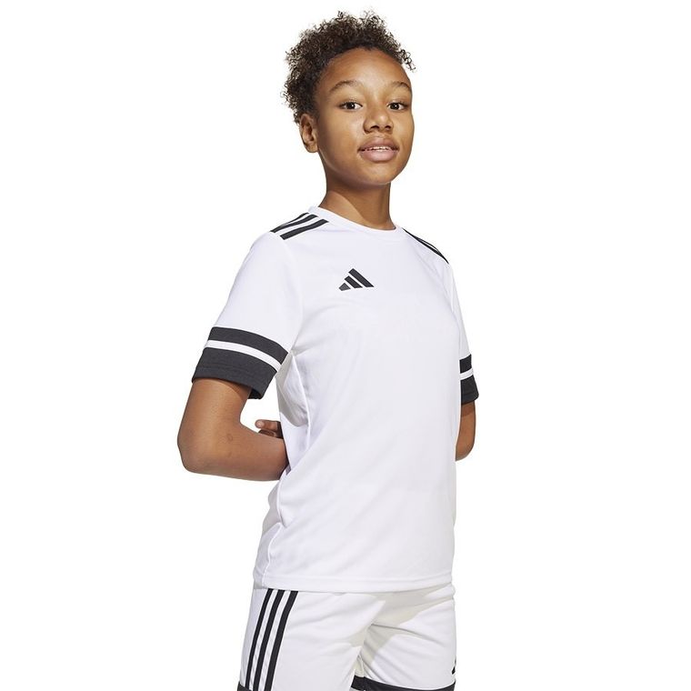 T-shirt dziecięcy, biały, Adidas Squadra