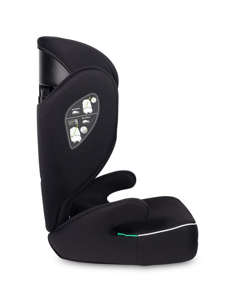 Caretero, Breezy, fotelik samochodowy 2w1, podstawka, black, 100-150 cm