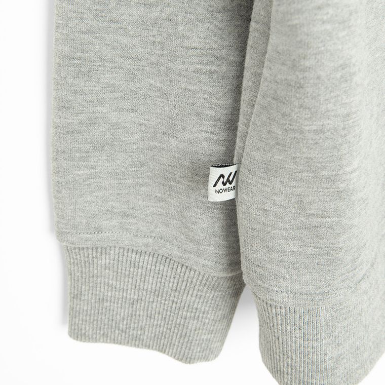 Szara bluza oversize z kapturem NOWEAR