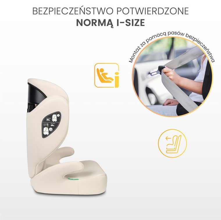 Caretero, Breezy, fotelik samochodowy 2w1, podstawka, black, 100-150 cm