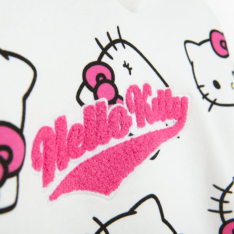 Cool Club, Bluzka dziewczęca z długim rękawem, różowa, Hello Kitty