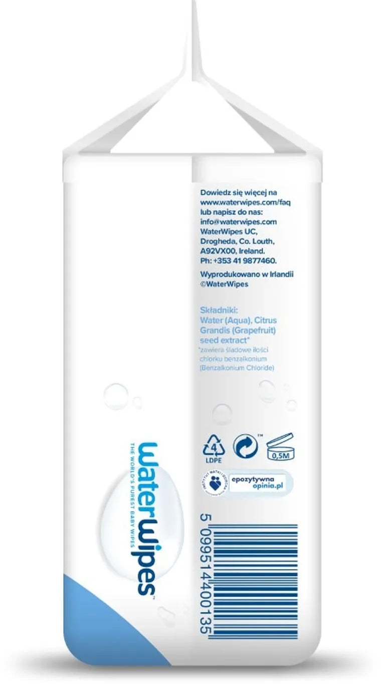 WaterWipes, BIO, chusteczki nawilżane, 4x60 szt.