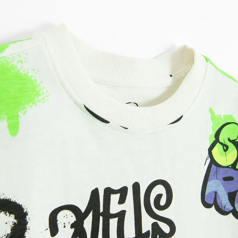 Cool Club, T-shirt chłopięcy, biały