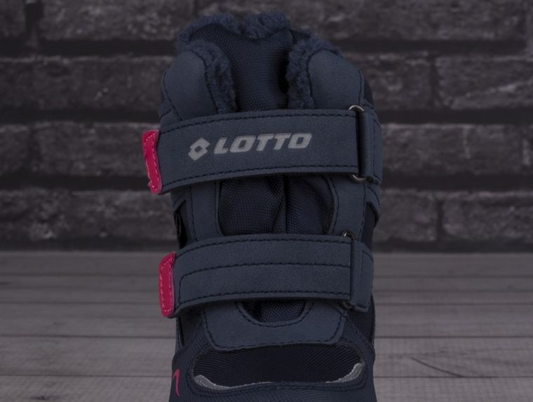Buty zimowe dziecięce, ocieplane, czarne, Lotto