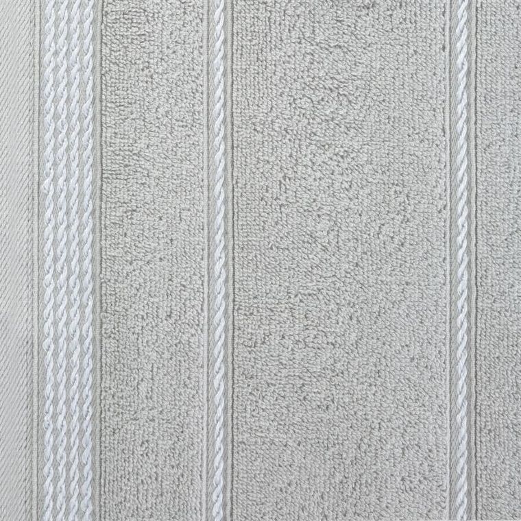 Mira, ręcznik z ozdobną bordiurą w formie sznurka, 50x90 cm