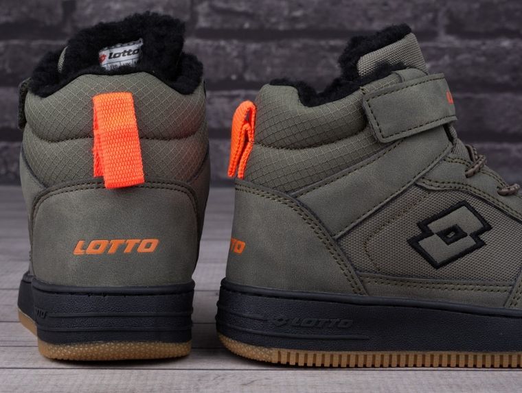 Buty zimowe dziecięce, ocieplane, czarne, Lotto