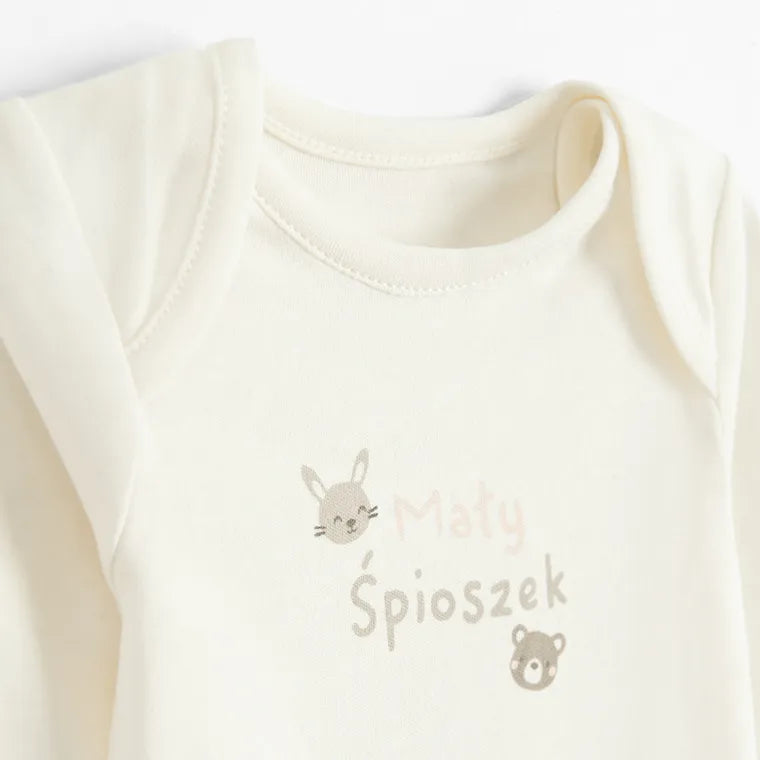 Cool Club, Komplet dziewczęcy, Body z długim rękawem, Bluza rozpinana, Półśpiochy, Pielucha muślinowa, mix