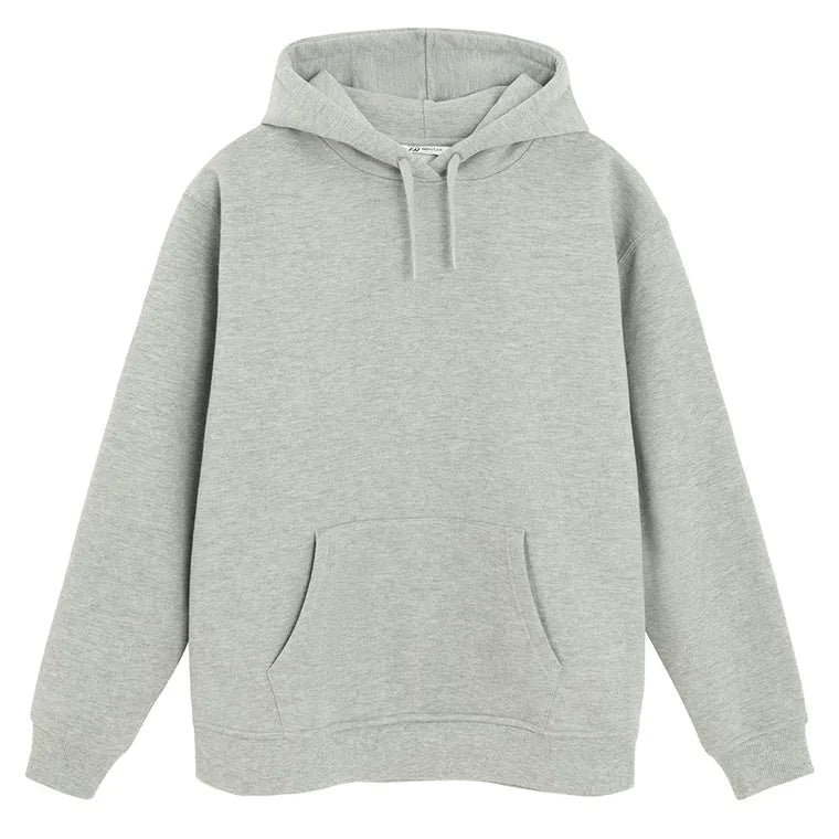 Szara bluza oversize z kapturem NOWEAR